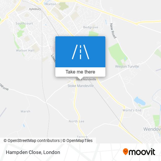 Hampden Close map