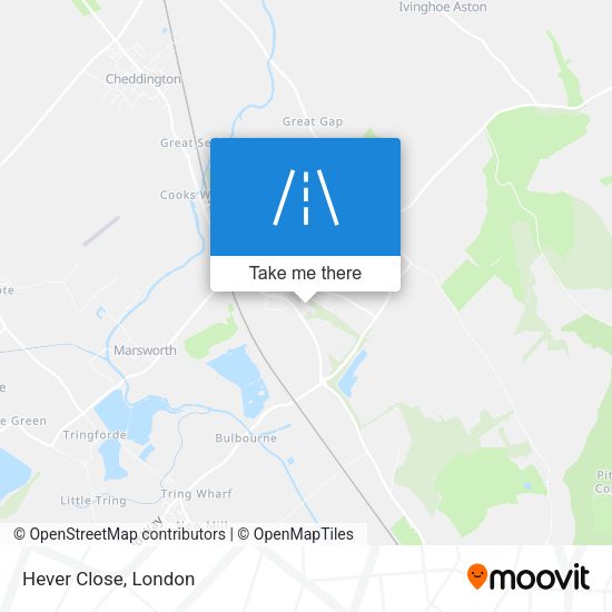 Hever Close map