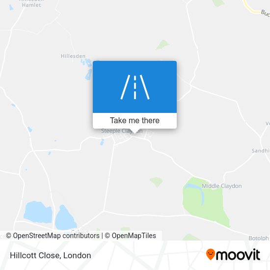 Hillcott Close map