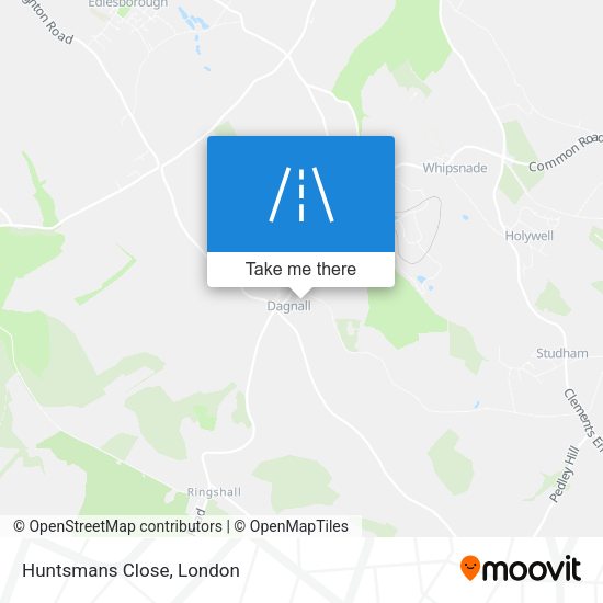 Huntsmans Close map