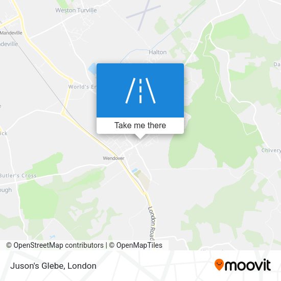 Juson's Glebe map