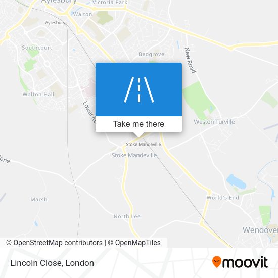 Lincoln Close map