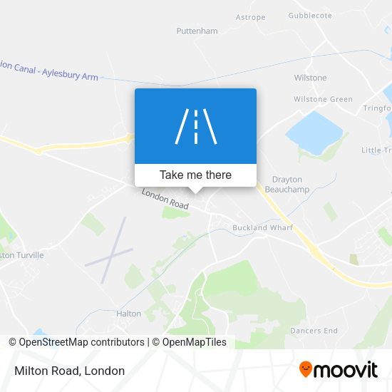 Milton Road map