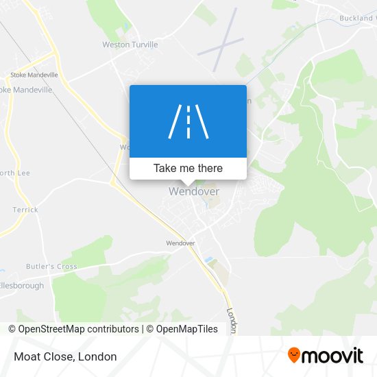 Moat Close map