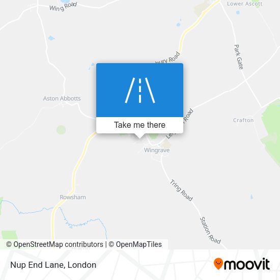 Nup End Lane map