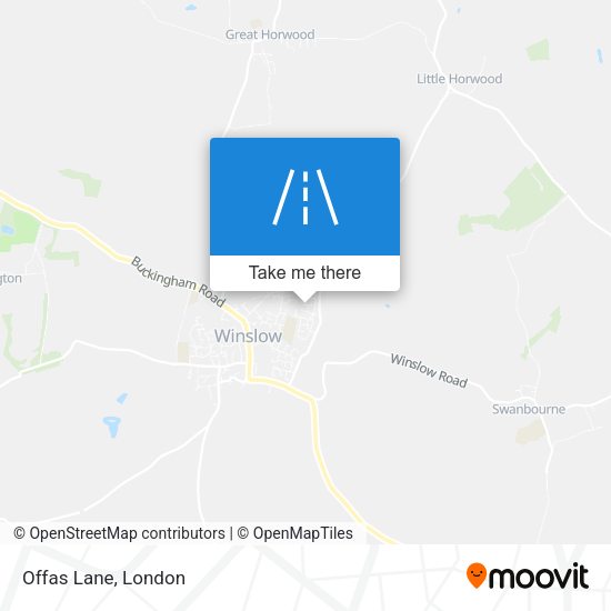 Offas Lane map