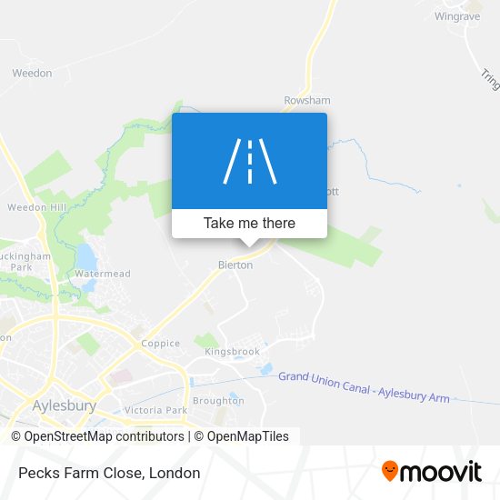 Pecks Farm Close map