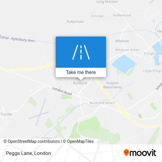 Peggs Lane map