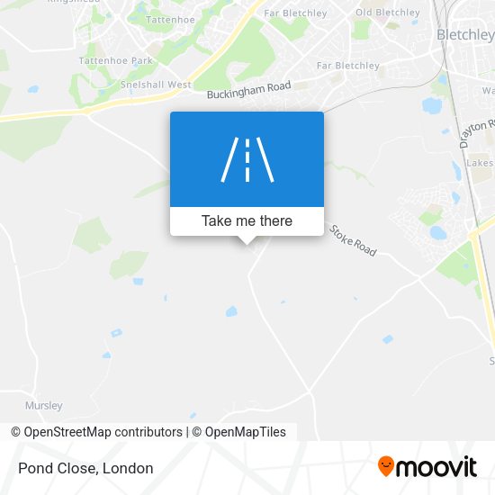 Pond Close map