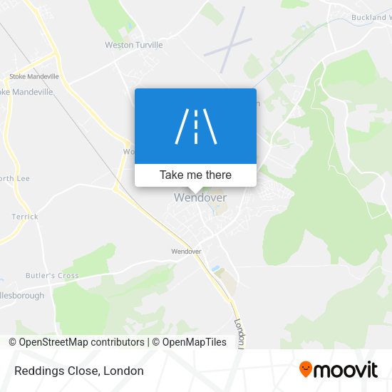 Reddings Close map
