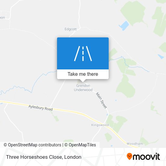 Three Horseshoes Close map