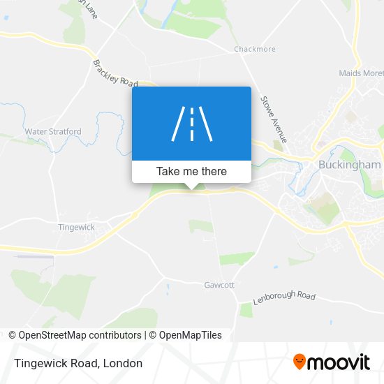 Tingewick Road map