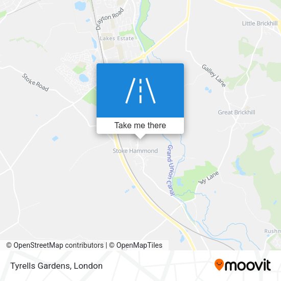 Tyrells Gardens map