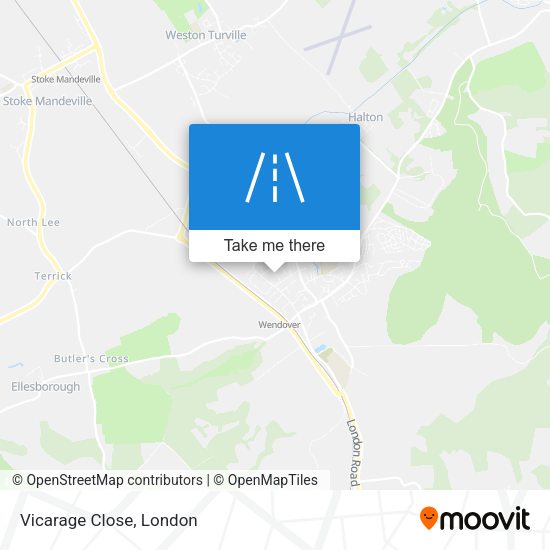 Vicarage Close map