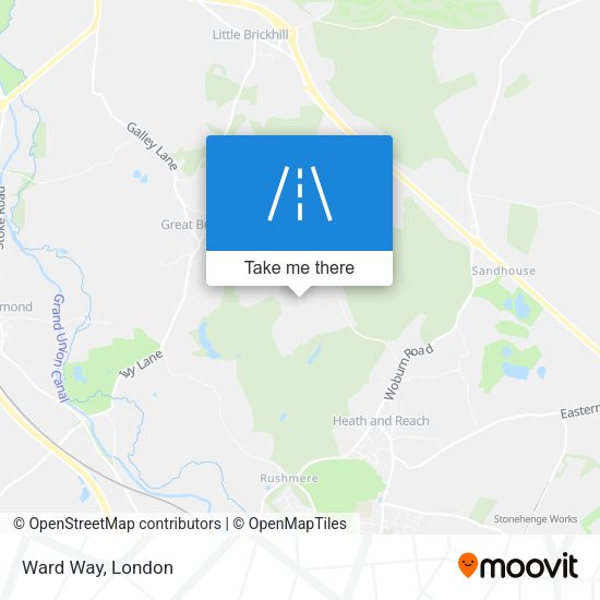 Ward Way map