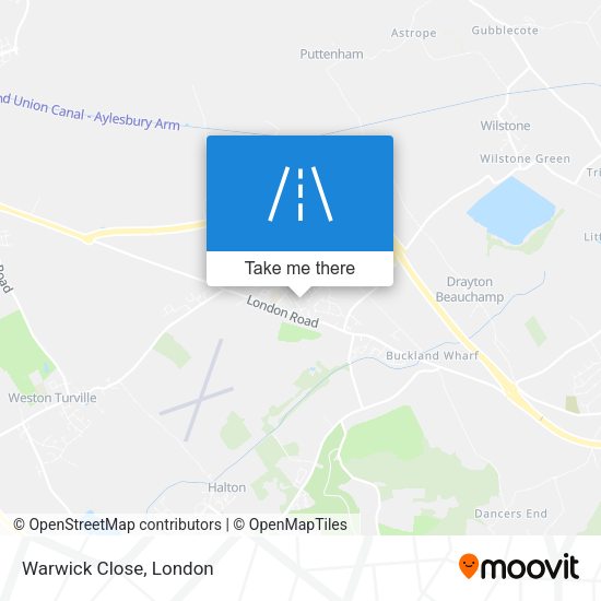 Warwick Close map
