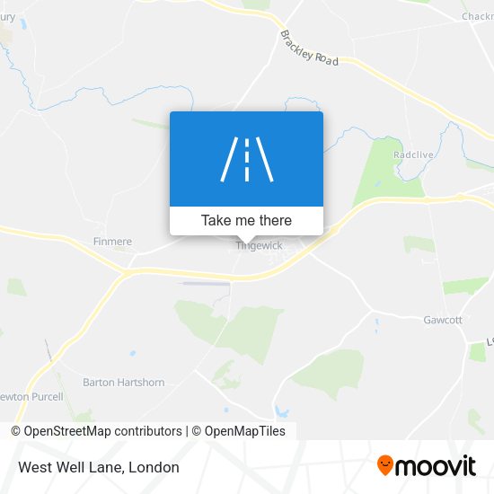 West Well Lane map
