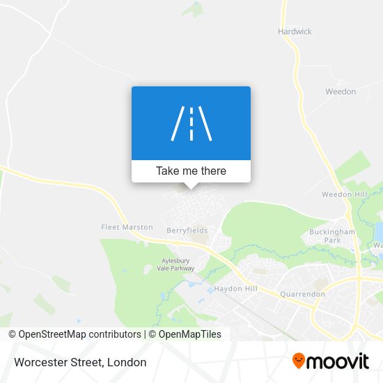 Worcester Street map