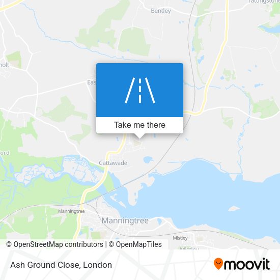 Ash Ground Close map