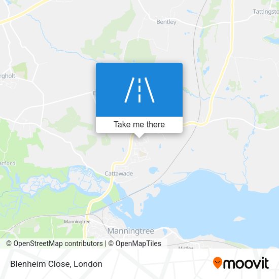 Blenheim Close map