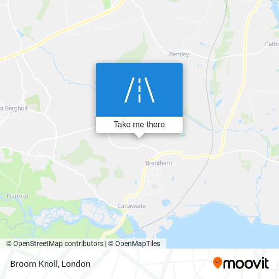 Broom Knoll map