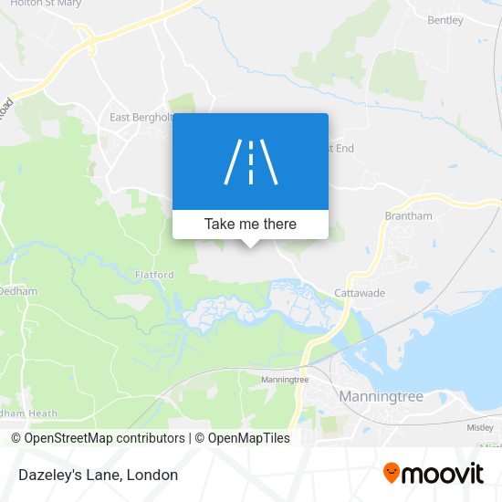Dazeley's Lane map