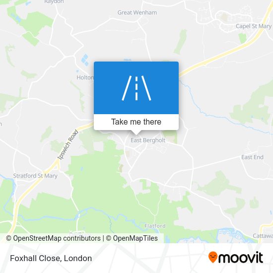 Foxhall Close map