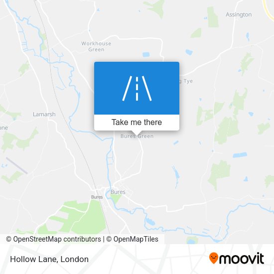 Hollow Lane map