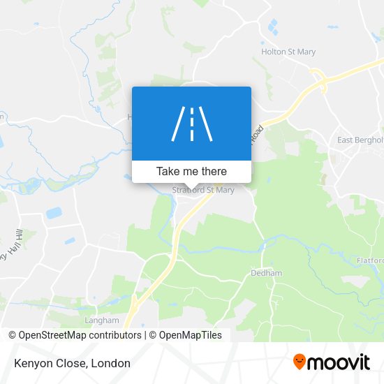Kenyon Close map