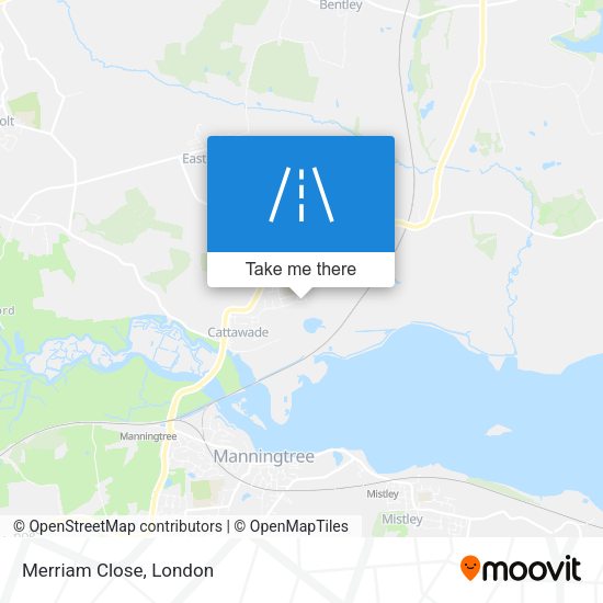 Merriam Close map