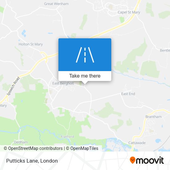 Putticks Lane map