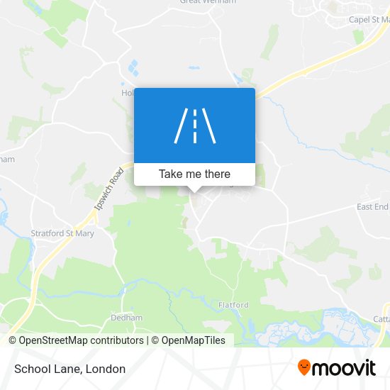 School Lane map