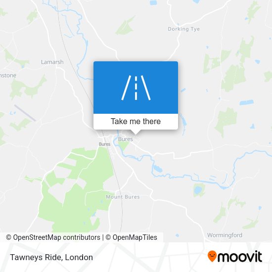 Tawneys Ride map