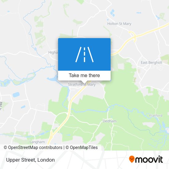 Upper Street map