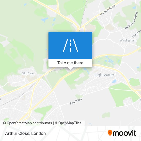 Arthur Close map