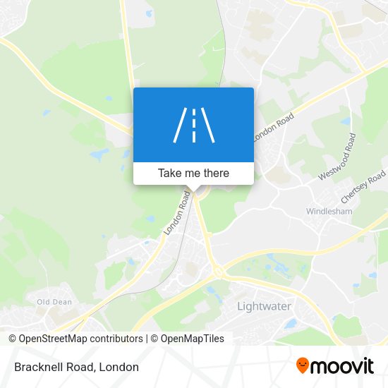 Bracknell Road map