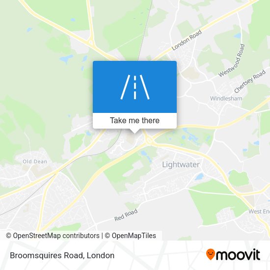 Broomsquires Road map