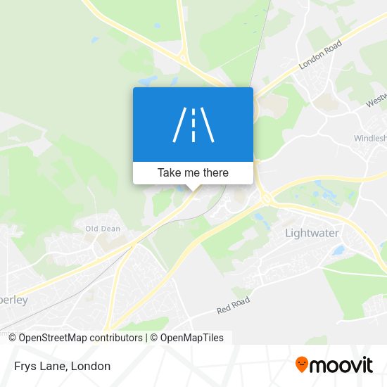 Frys Lane map