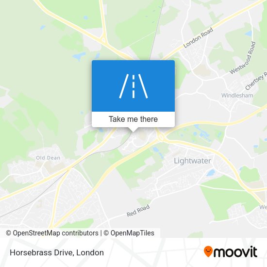 Horsebrass Drive map
