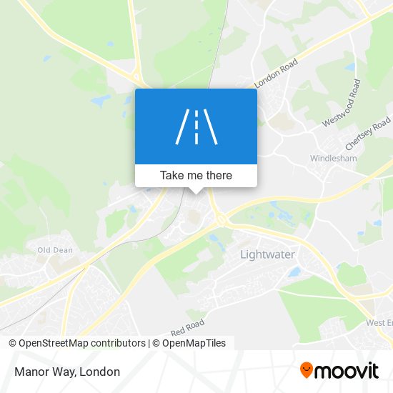 Manor Way map