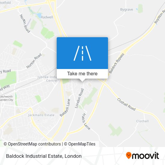 Baldock Industrial Estate map