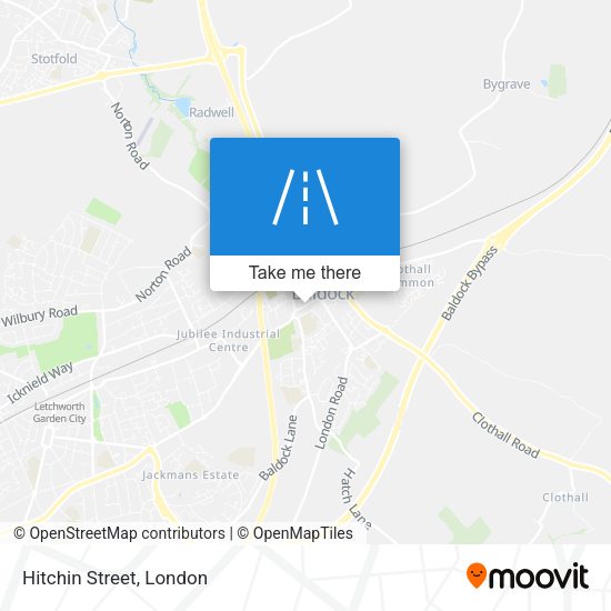 Hitchin Street map