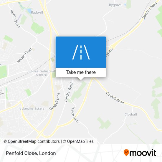 Penfold Close map