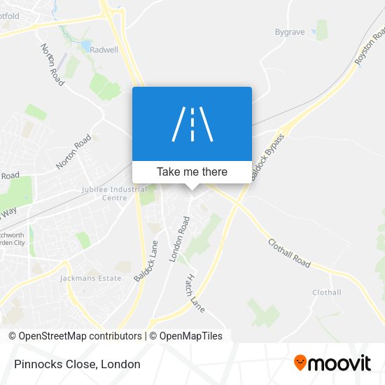 Pinnocks Close map