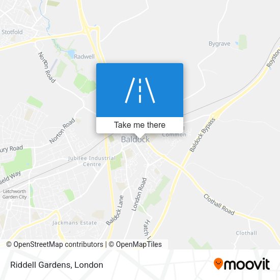 Riddell Gardens map