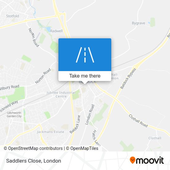 Saddlers Close map
