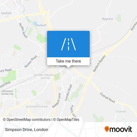 Simpson Drive map