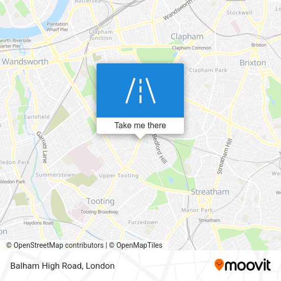 Balham High Road map