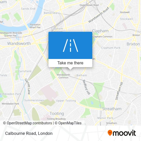 Calbourne Road map