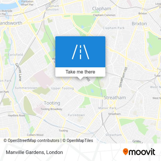 Manville Gardens map